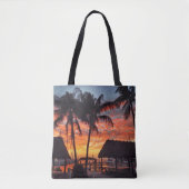 Florida Keys tropische zonsondergang Tote Bag (Voorkant)