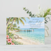 Florida Keys Trouwfoto Save The Date (Staand voorkant)