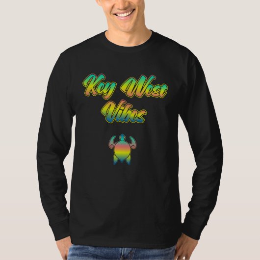 Florida Keys Turtle Vibes The Conch Republic of K T-shirt (Voorkant)