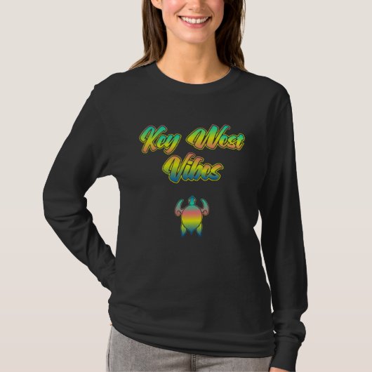 Florida Keys Turtle Vibes The Conch Republic of K T-shirt (Voorkant)