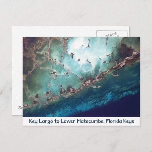 Florida Keys uit Space Briefkaart (Voorkant / Achterkant)