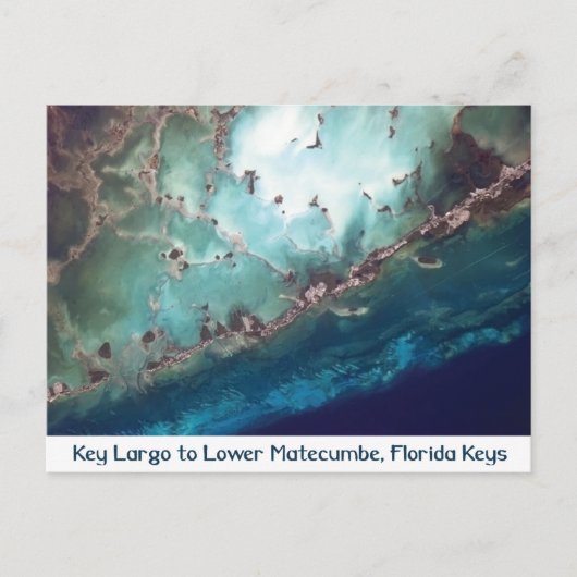 Florida Keys uit Space Briefkaart (Voorkant)