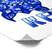 Florida Keys Vacation Tribal Turtle Poster (Hoek)