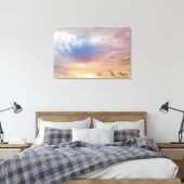 Florida Keys Vibrant Sunset Cloudscape Canvas Afdruk (Insitu (Slaapkamer))