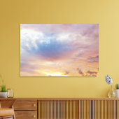 Florida Keys Vibrant Sunset Cloudscape Canvas Afdruk (Insitu (Woonkamer))