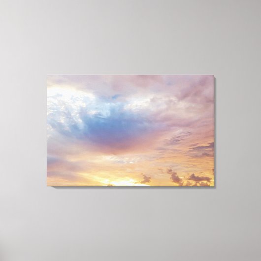 Florida Keys Vibrant Sunset Cloudscape Canvas Afdruk (Voorkant)