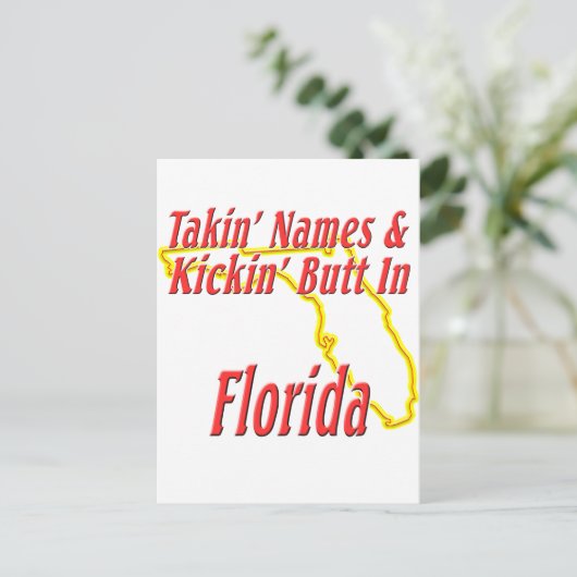 Florida - Kickin' Butt Briefkaart (Staand voorkant)