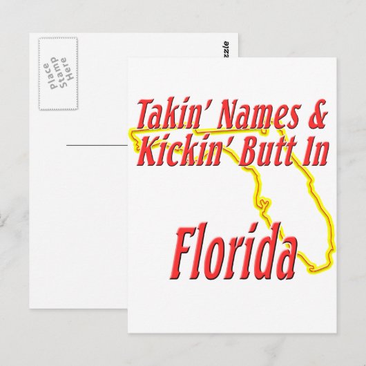 Florida - Kickin' Butt Briefkaart (Voorkant / Achterkant)