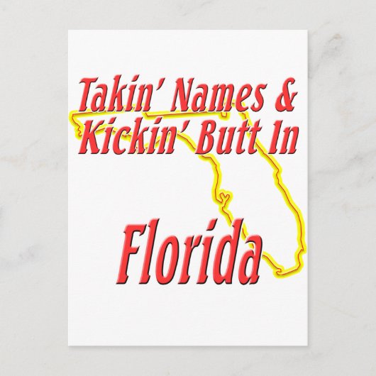 Florida - Kickin' Butt Briefkaart (Voorkant)