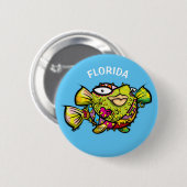 Florida kogelvis ronde button 5,7 cm (Voorkant /achterkant)