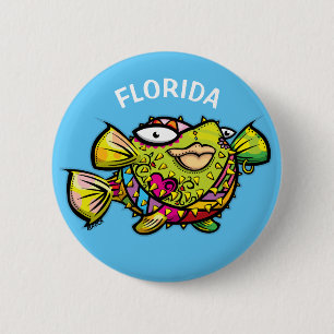 Florida kogelvis ronde button 5,7 cm