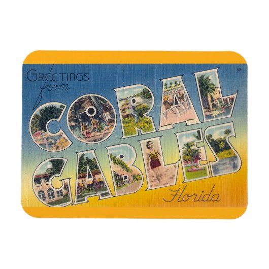 Florida, koraal gevels magneet (Horizontaal)