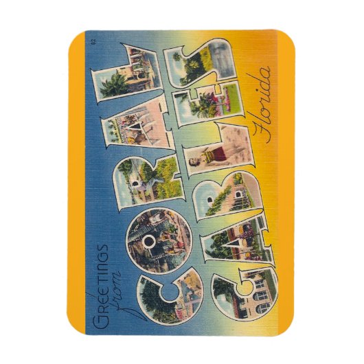 Florida, koraal gevels magneet (Verticaal)