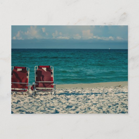 Florida kristalhelder water op het strand briefkaart (Voorkant)