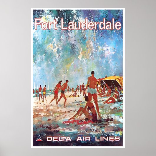 Florida Kunst Fort Lauderdale Reisposter Jack Poster (Voorkant)