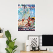 Florida Kunst Fort Lauderdale Reisposter Jack Poster (Thuiskantoor)