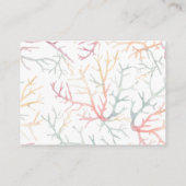 Florida kuststrand Waterverf waarneming huwelijk Informatiekaartje (Achterkant)