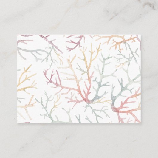 Florida kuststrand Waterverf waarneming huwelijk Informatiekaartje (Achterkant)