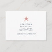 Florida kuststrand Waterverf waarneming huwelijk Informatiekaartje (Voorkant)