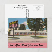 Florida, La Byer's Motel, Clewiston Briefkaart (Voorkant / Achterkant)