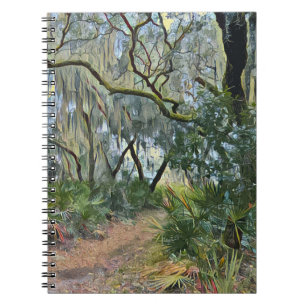 Florida Lace Spaanse mos impressionistische kunst Notitieboek