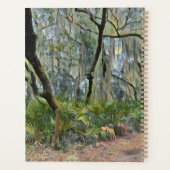 Florida Lace Spaanse mos impressionistische kunst Planner (Achterkant)