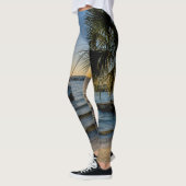 Florida Leaning Palm Tree Sunset Leggings (Links)