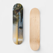 Florida Leaning Palm Tree Sunset Skateboard (Voorkant)