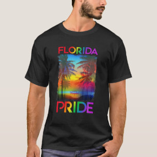 Florida LGBT State Gay Pride Rainbow Flag LGBTQ Pr T-shirt