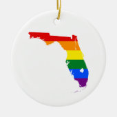 Florida LGBTQ Pride-Ornament Keramisch Ornament (Voorkant)