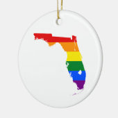 Florida LGBTQ Pride-Ornament Keramisch Ornament (Links)