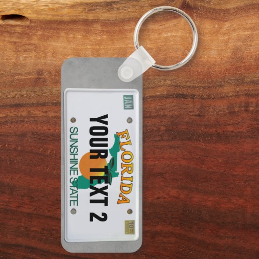 Florida Licence Bord Sleutelhanger (2 verschillend (Achterkant)
