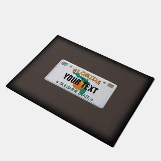 Florida License Bord Doormat (aanpasbaar) Deurmat (Schuin)