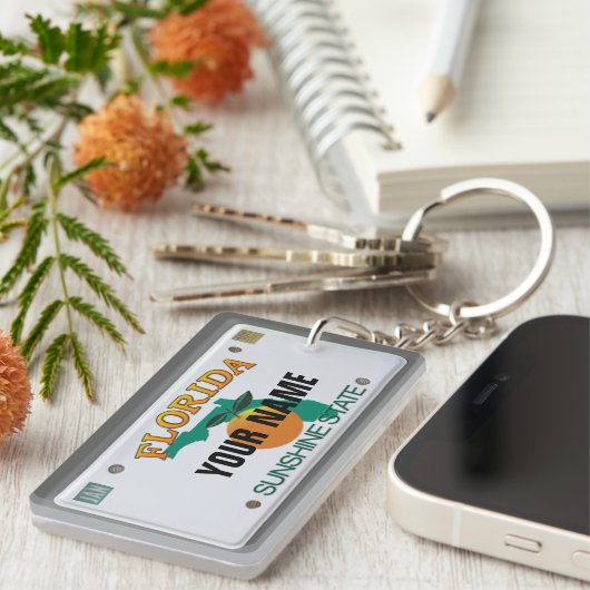 Florida License Bord Sleutelhanger (Voorkant Rechts)