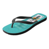 Florida LicentieBord met jouw tekst Teenslippers (Schuin)