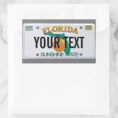 () Florida LicentieBord Rechthoekige Sticker (Tas)