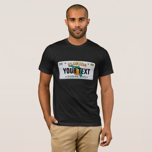 () Florida LicentieBord T-shirt (Voorkant volledig)
