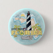 Florida Lighthouse pin-knop Ronde Button 5,7 Cm (Voorkant)
