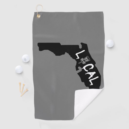 Florida Local Disk Golf Disk Towel Golfhanddoek (Insitu)