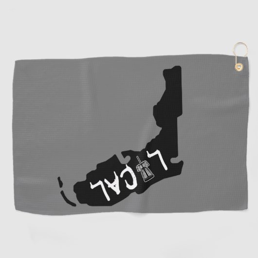 Florida Local Disk Golf Disk Towel Golfhanddoek (Horizontaal)