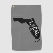 Florida Local Disk Golf Disk Towel Golfhanddoek (Voorkant)