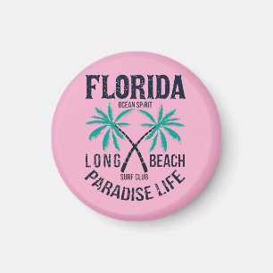 Florida Long Beach Paradijs Leven Surf Club Magneet