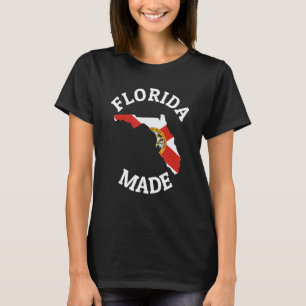 Florida Made Red en White Florida Flag Florida St T-shirt