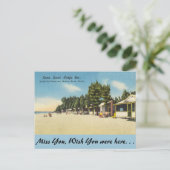 Florida, Madeira Beach, Sans Souci Lodge Inc. Briefkaart (Staand voorkant)