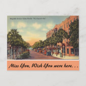 Florida, Magnolia Ave. Eustis Briefkaart (Voorkant)