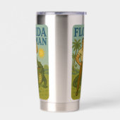 Florida Man Alligator Friend - Funny Retro Coastal Geïsoleerde Drinkbeker (Links)
