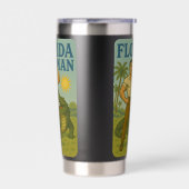 Florida Man Alligator Vriend | Grappige Retro Kust Geïsoleerde Drinkbeker (Links)