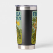 Florida Man Alligator Vriend | Grappige Retro Kust Geïsoleerde Drinkbeker (Rechts)