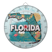 Florida Man Cave Custom Naam Est Datum Dartbord (Voorkant)