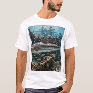 Florida Man Cobia Wrak Rif Onderwater Visserskunst T-shirt